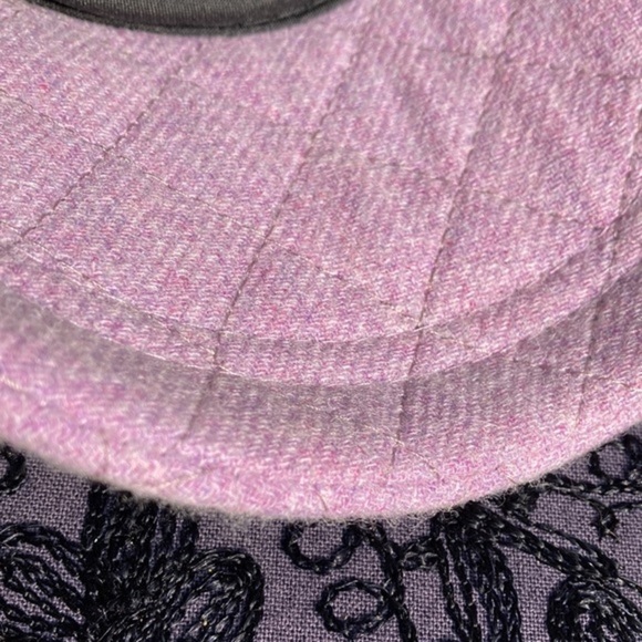 MTV Quilted Light Purple Wool Blend Adjustable Baseball Cap Hat - Picture 5 of 8